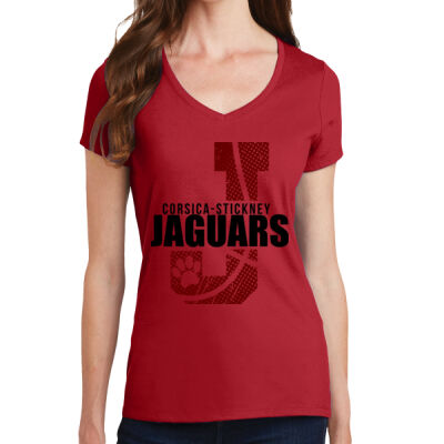 Big J - Women's Fan Favorite V Neck Tee Thumbnail